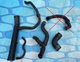 Комплект патрубков для VW Golf V (2003-2009)  запчасти бу